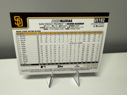 Jose Iglesias 2025 Topps Update Series Gold /2025 #US182 Padres