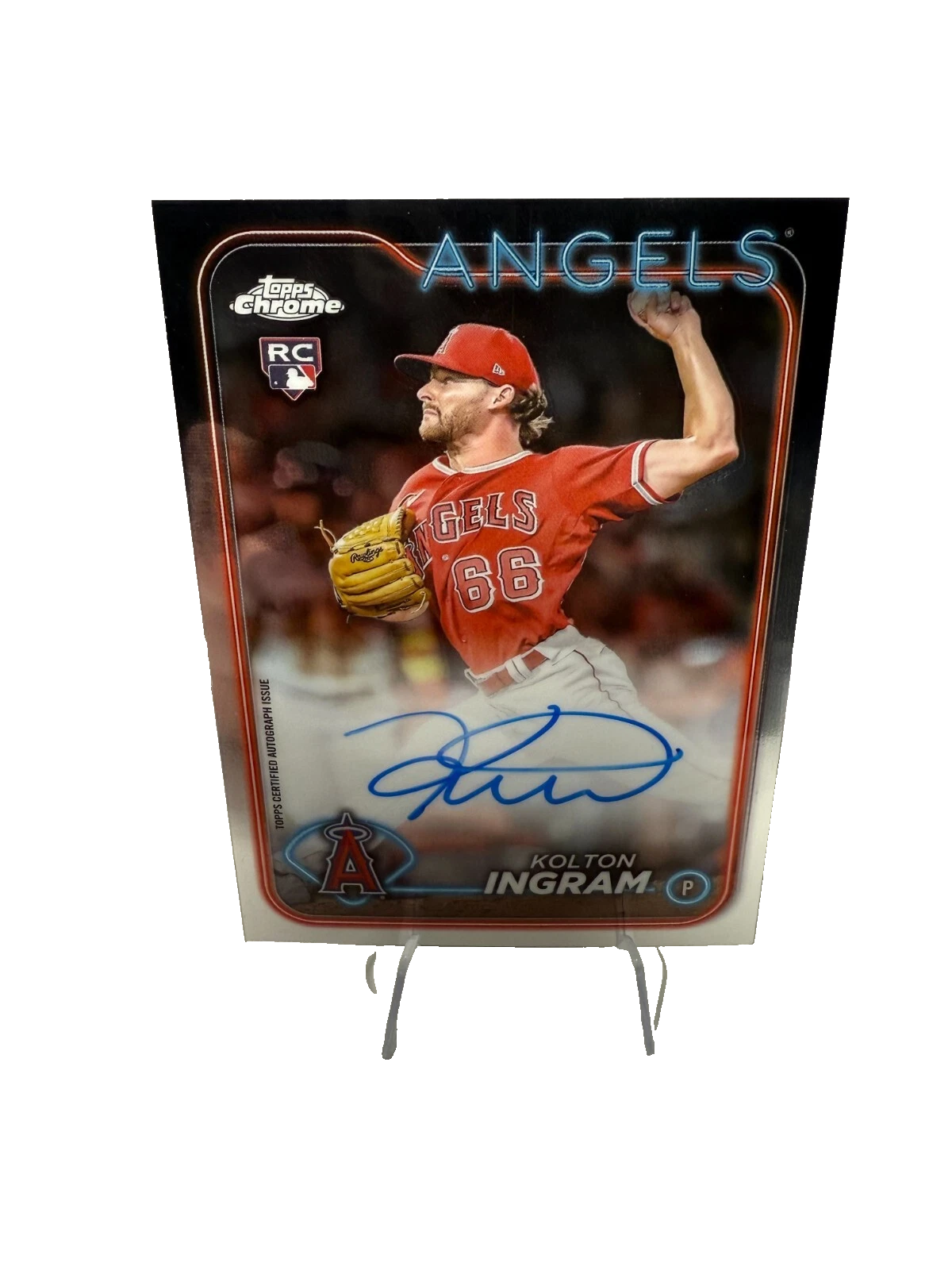 Kolton Ingram 2024 Topps Chrome Update Auto RC #RA-KI Angels