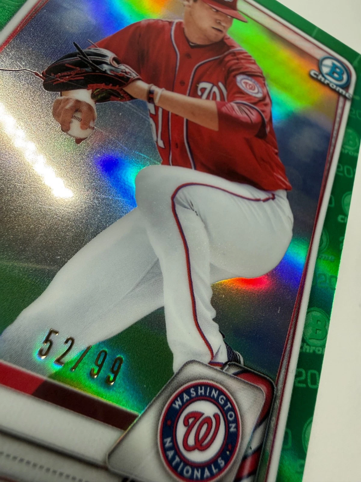 Mason Denaburg 2020 Bowman Chrome Prospects Green Refractor /99 #BCP-217