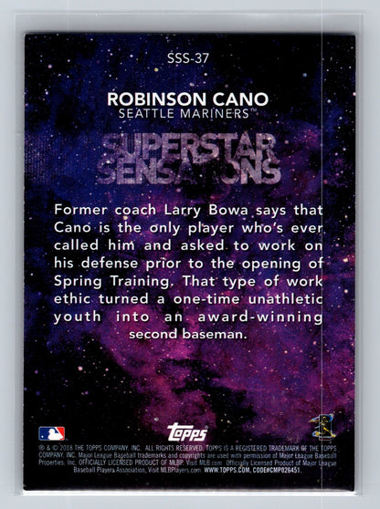 Robinson Cano 2018 Topps Superstar Sensations Gold /50 #SSS-37 Mariners