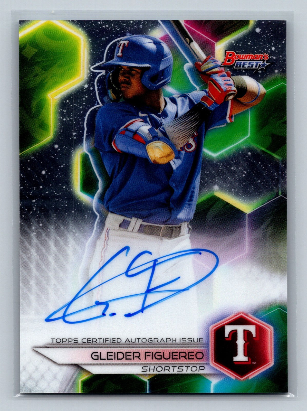 Gleider Figuereo 2023 Bowman's Best Auto #B23-GF Rangers