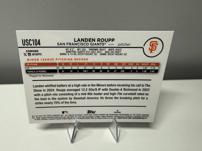 Landen Roupp 2024 Topps Chrome Update Gold Mini Diamond Refractor RC /50 #USC104