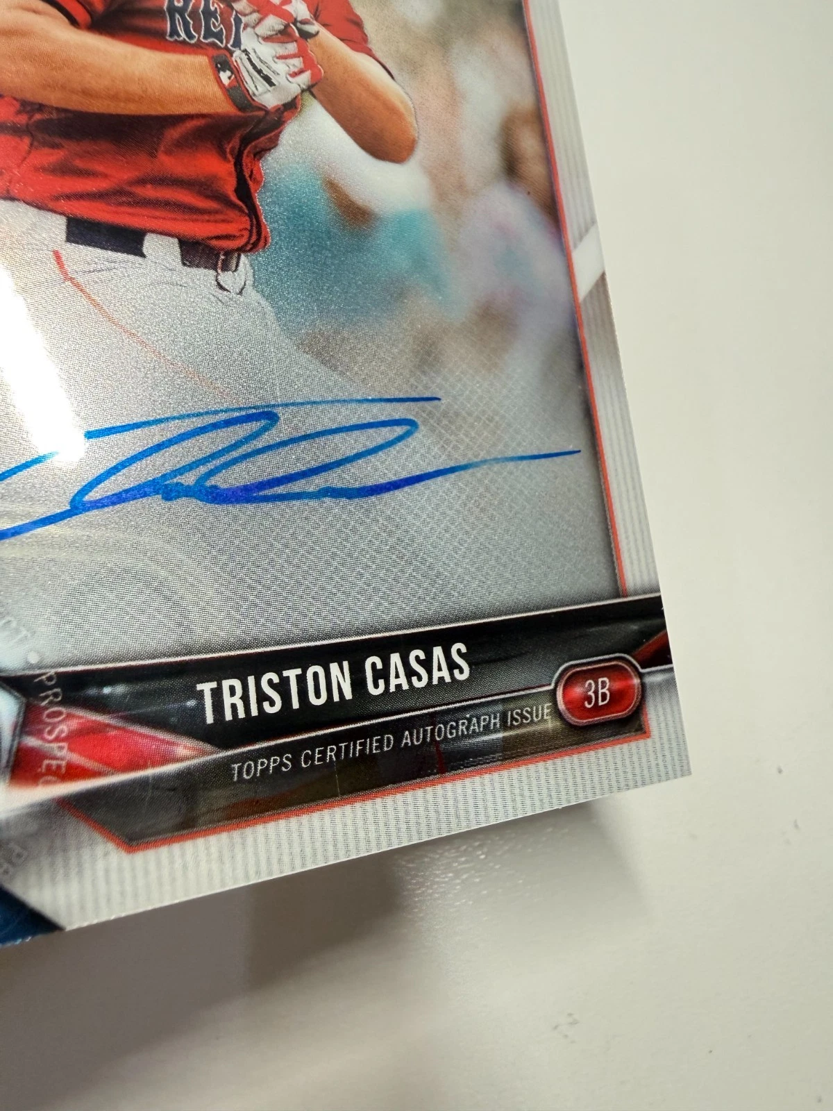 Triston Casas 2018 Bowman Draft Chrome 1st Auto #CDA-TC Red Sox