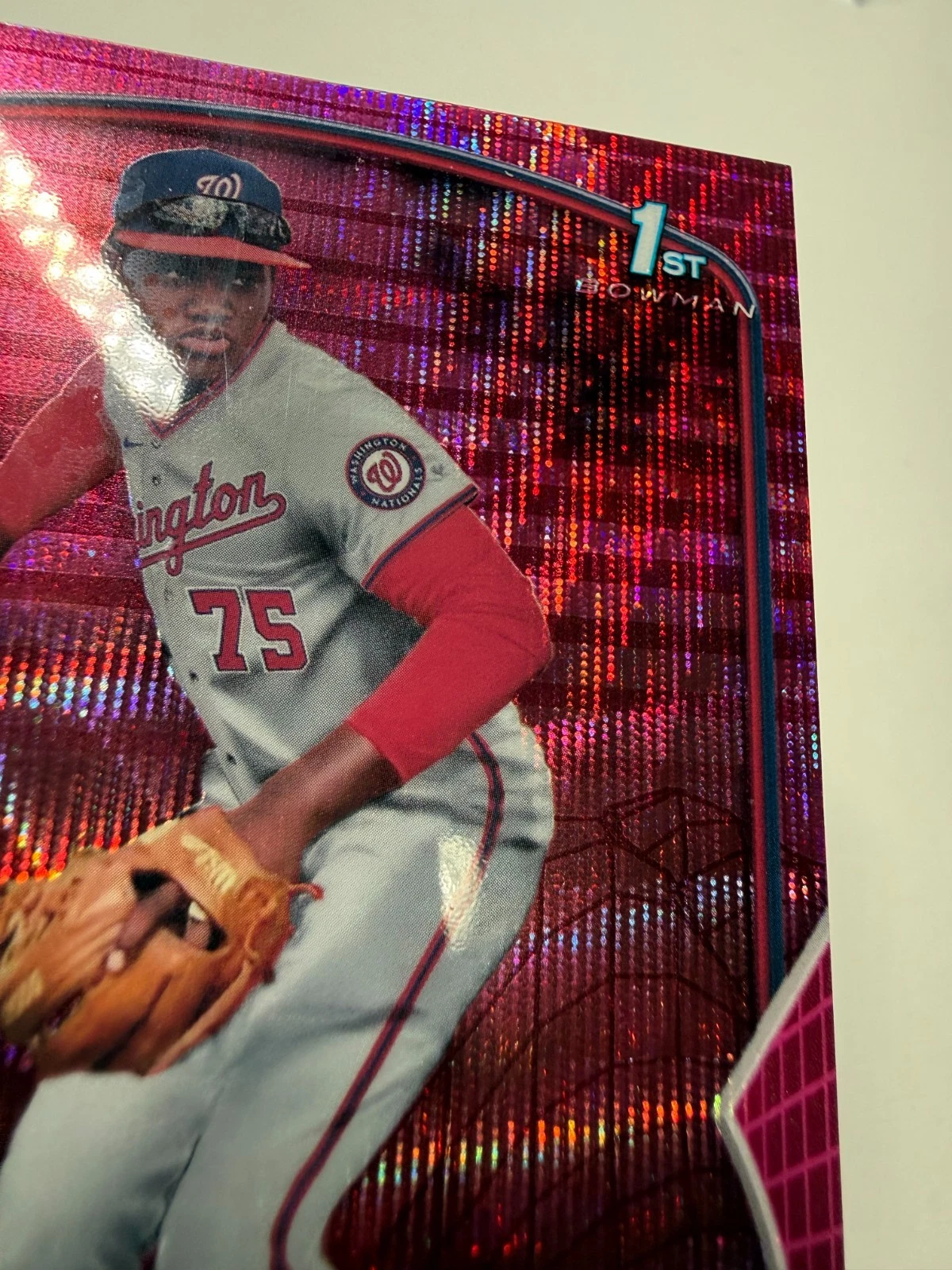 Edwin Solano 2023 Bowman Chrome 1st Fuchsia Wave Refractor /199 #BCP-169