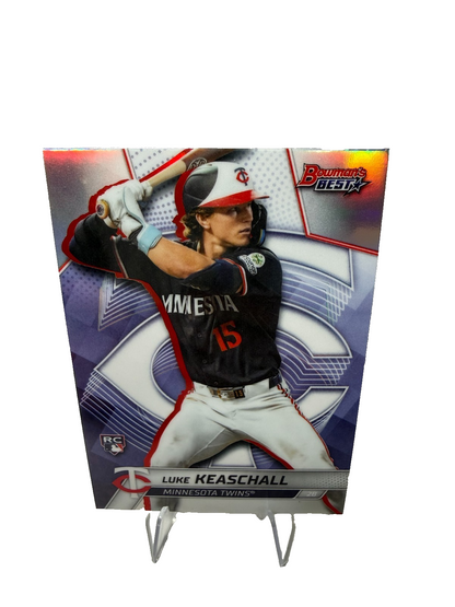 Luke Keaschall 2025 Bowman's Best Refractor RC #70 Twins
