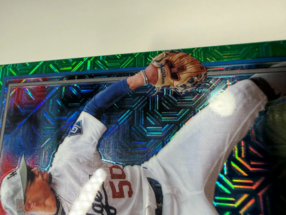Mookie Betts 2026 Topps Series 1 Chrome Silver Pack Green /99 #91C-95 Dodgers