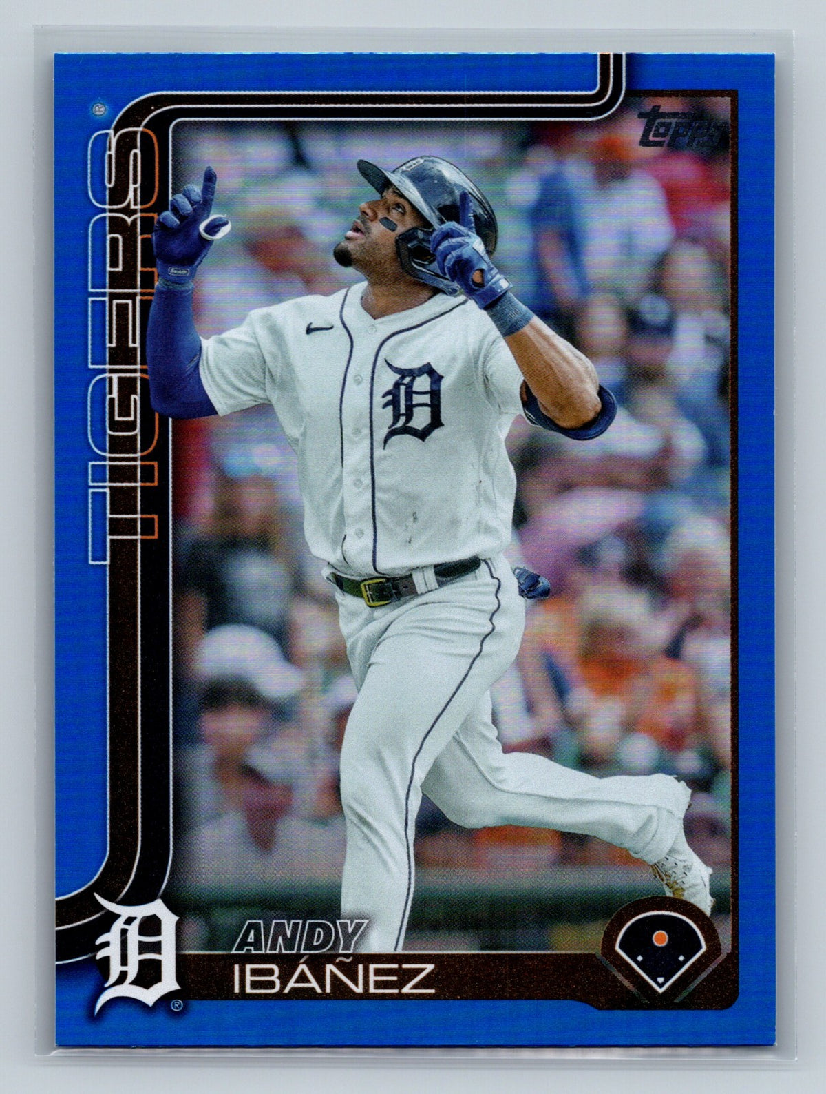 Andy Ibanez 2025 Topps Series 1 Blue Foil /150 #442 Tigers