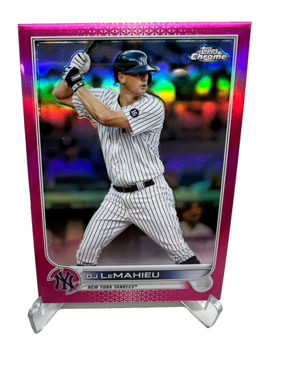 DJ LeMahieu 2022 Topps Chrome Pink Refractor /399 #20 Yankees