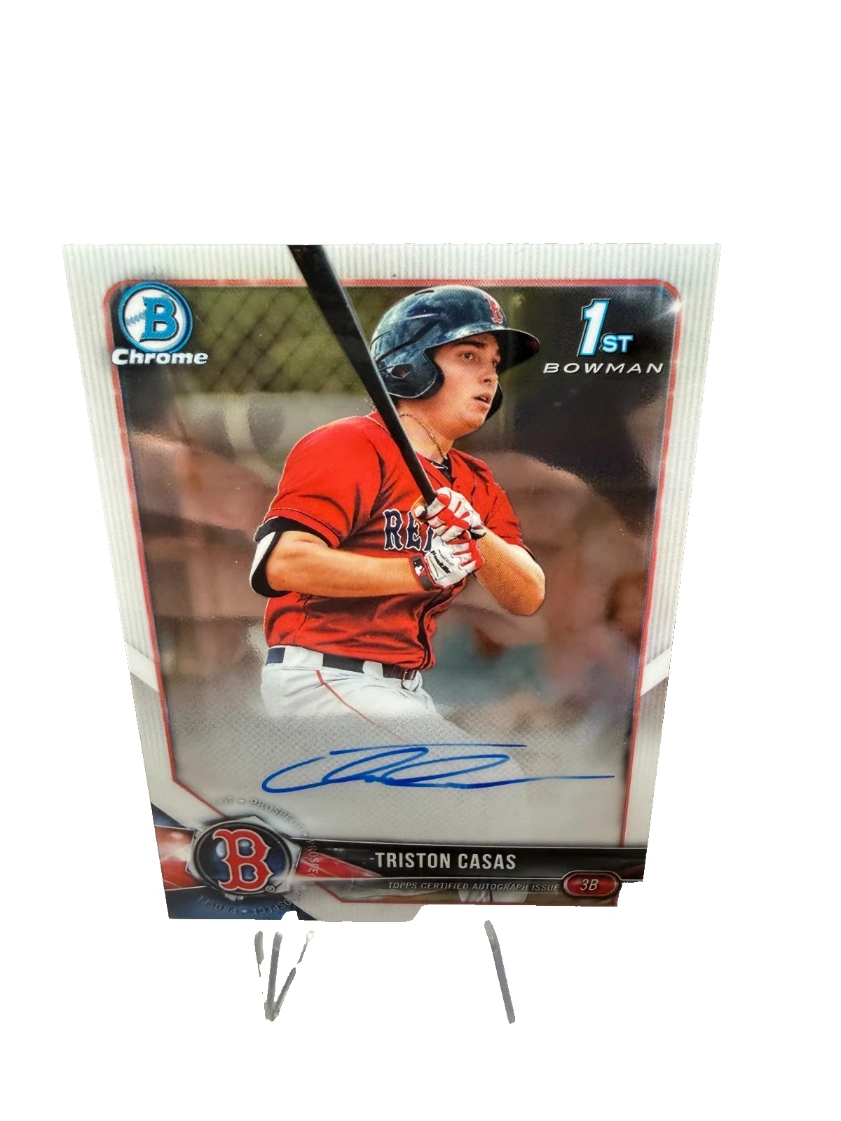 Triston Casas 2018 Bowman Draft Chrome 1st Auto #CDA-TC Red Sox