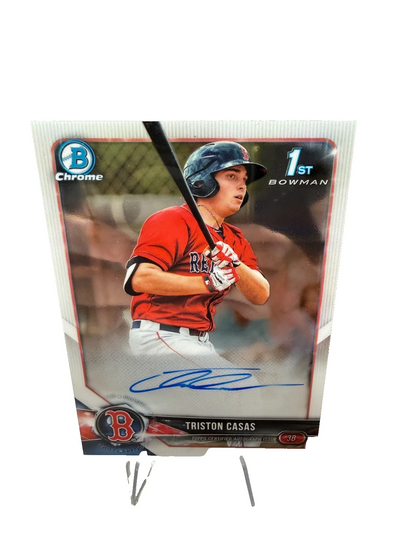 Triston Casas 2018 Bowman Draft Chrome 1st Auto #CDA-TC Red Sox