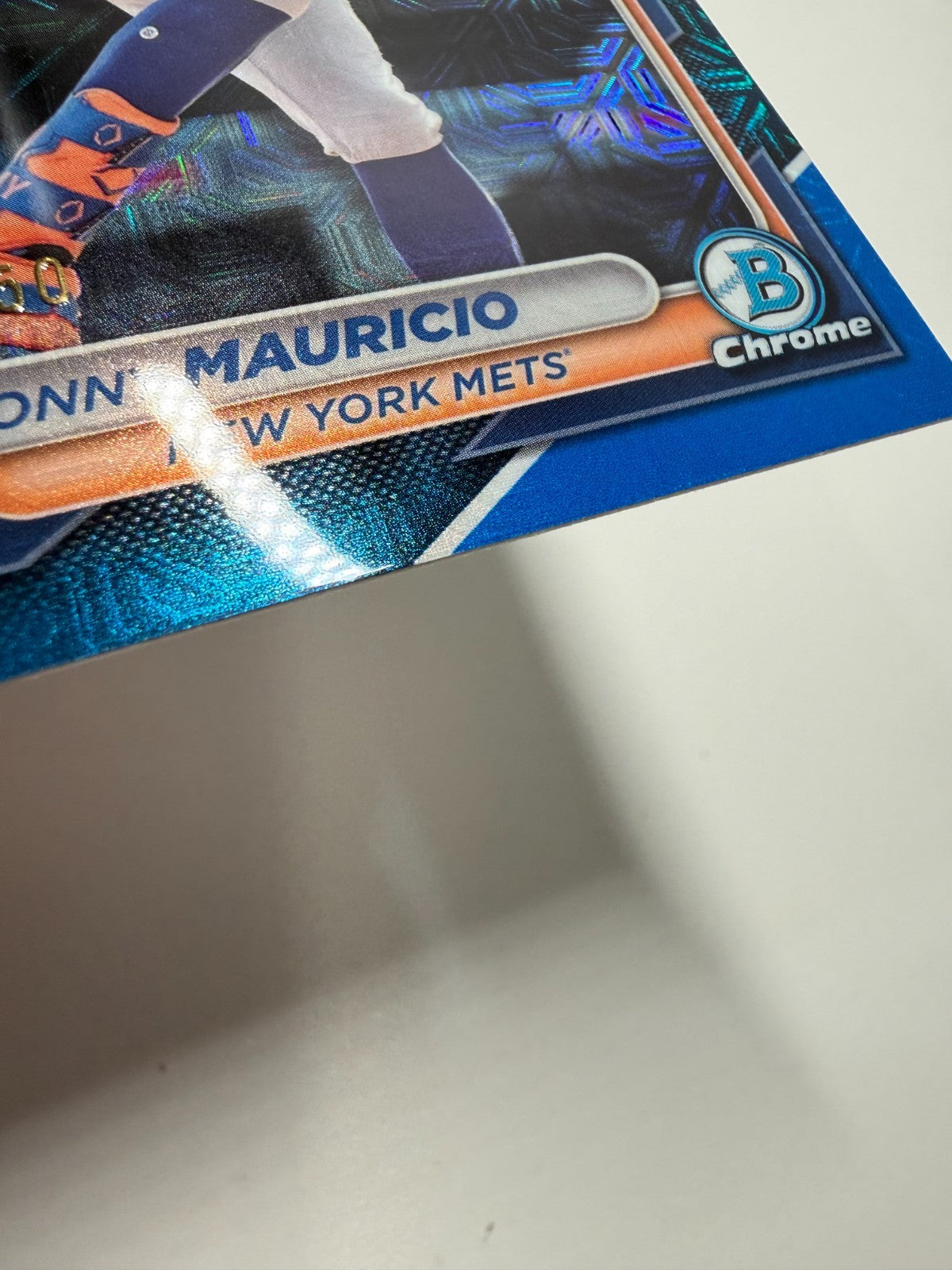 Ronny Mauricio 2024 Bowman Chrome Blue Mojo Refractor RC /150 #24 Mets