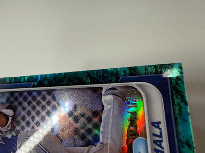 Arjun Nimmala 2024 Bowman Draft Chrome Aqua Lunar Crater Refractor /125 #BDC-102