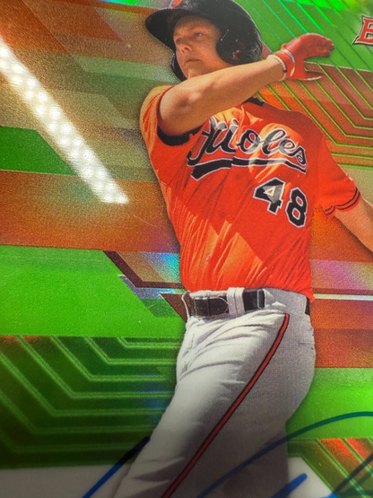 Ryan Mountcastle 2017 Bowman Best Prospect Green Refractor Auto /99 #B17-RM