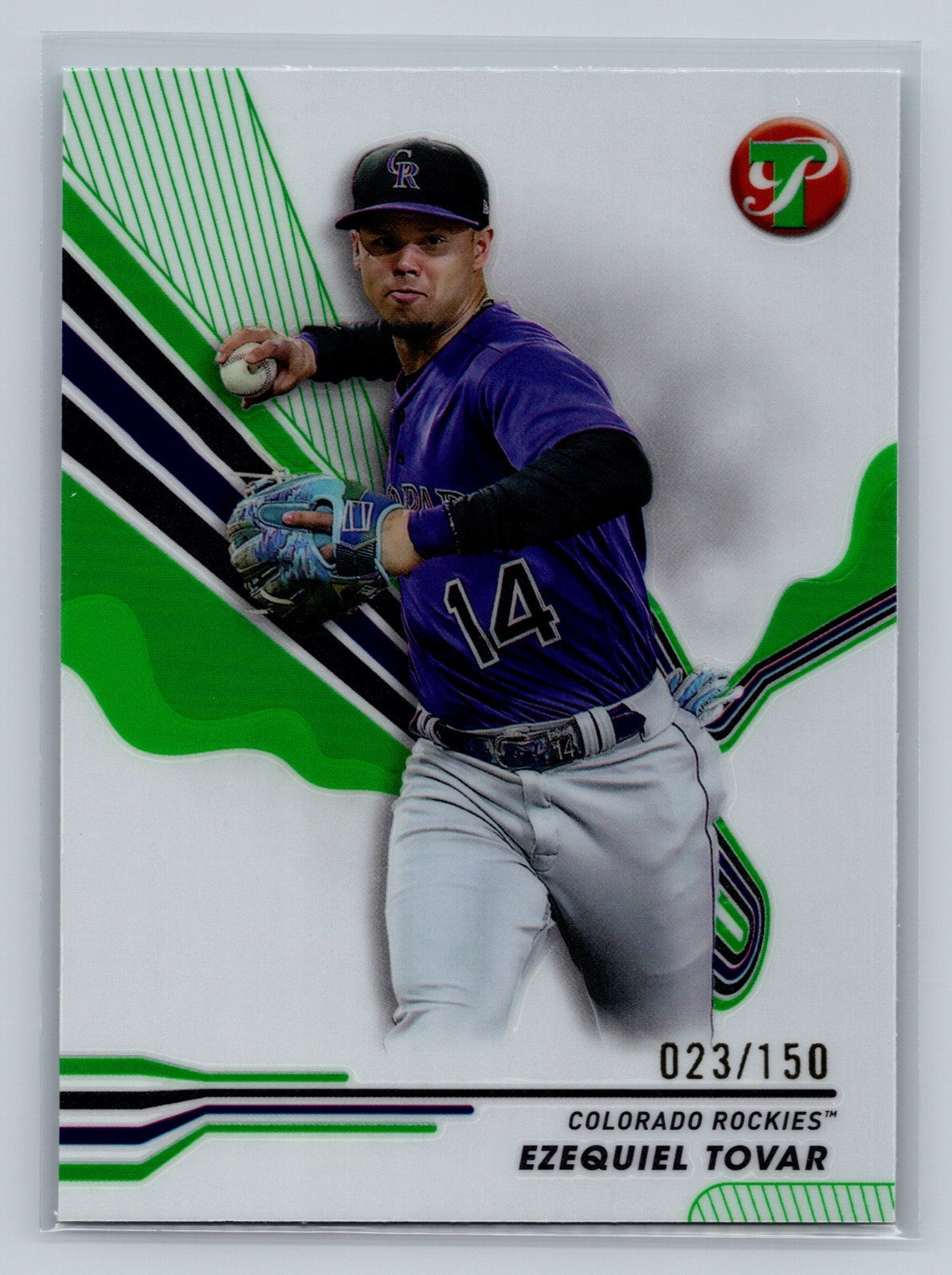 Ezequiel Tovar 2024 Topps Pristine Green Refractor /150 #12 Rockies