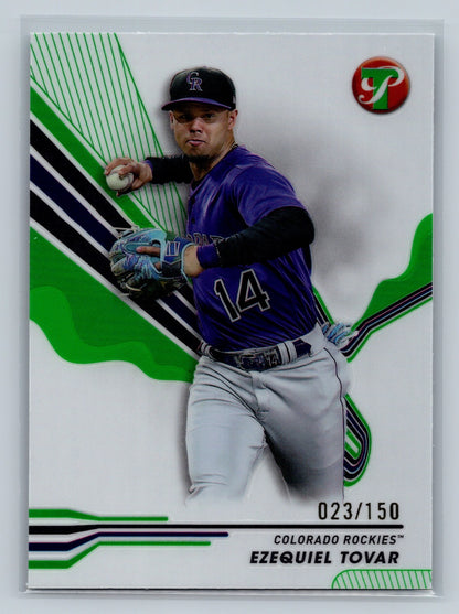 Ezequiel Tovar 2024 Topps Pristine Green Refractor /150 #12 Rockies
