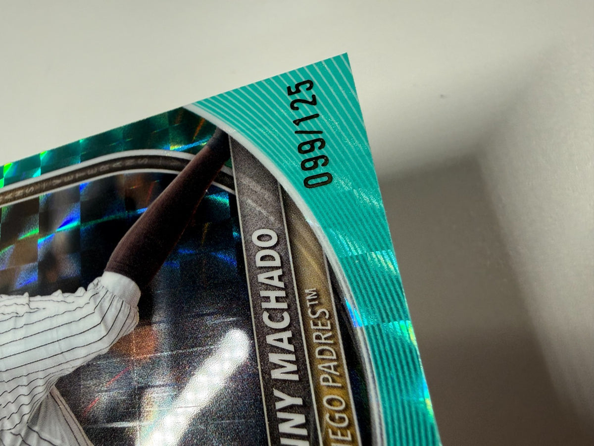 Manny Machado 2025 Bowman Chrome Aqua Geometric Refractor /125 #6 Padres