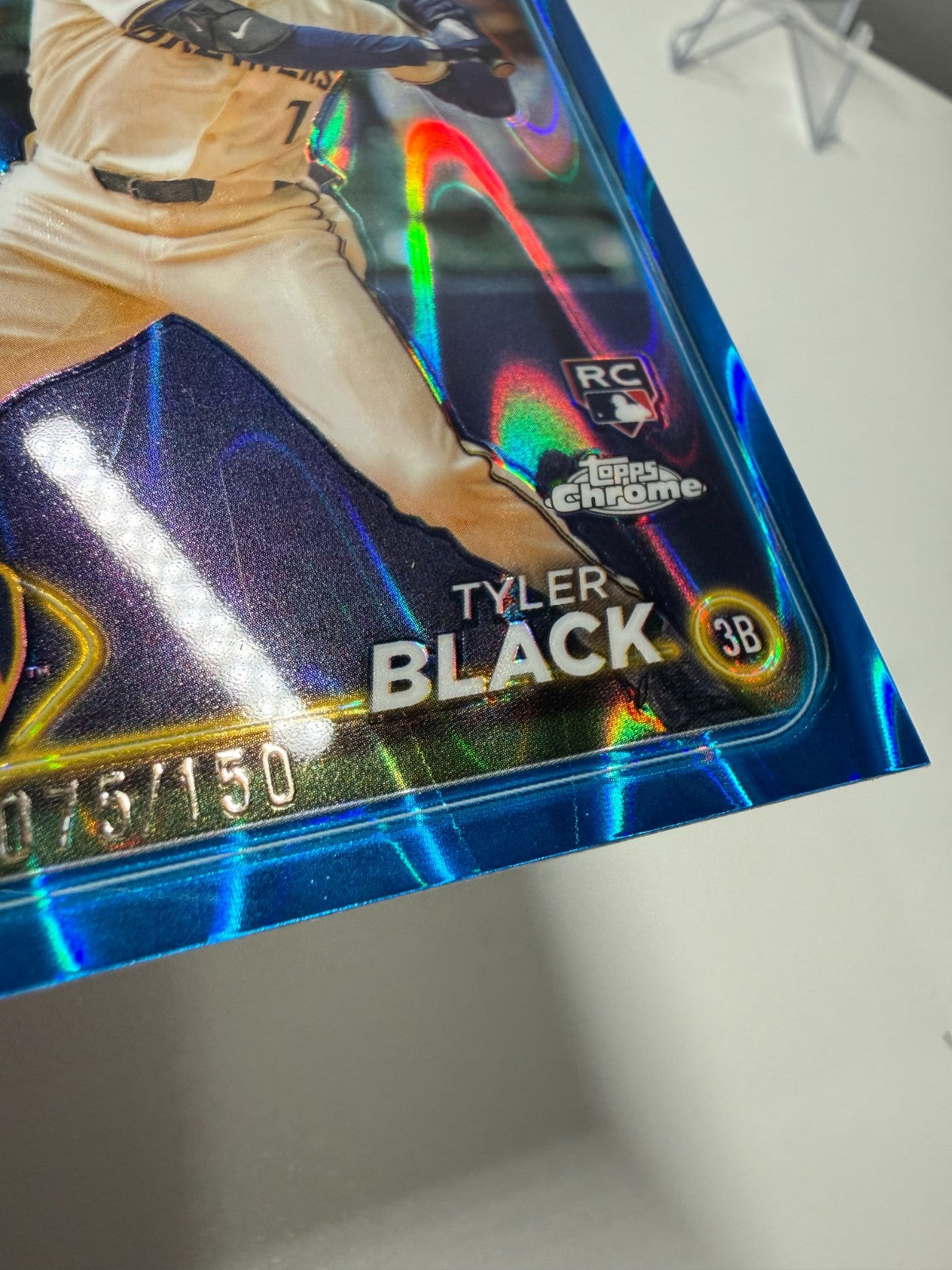 Tyler Black 2024 Topps Chrome Update Series Blue RayWave Refractor RC /150