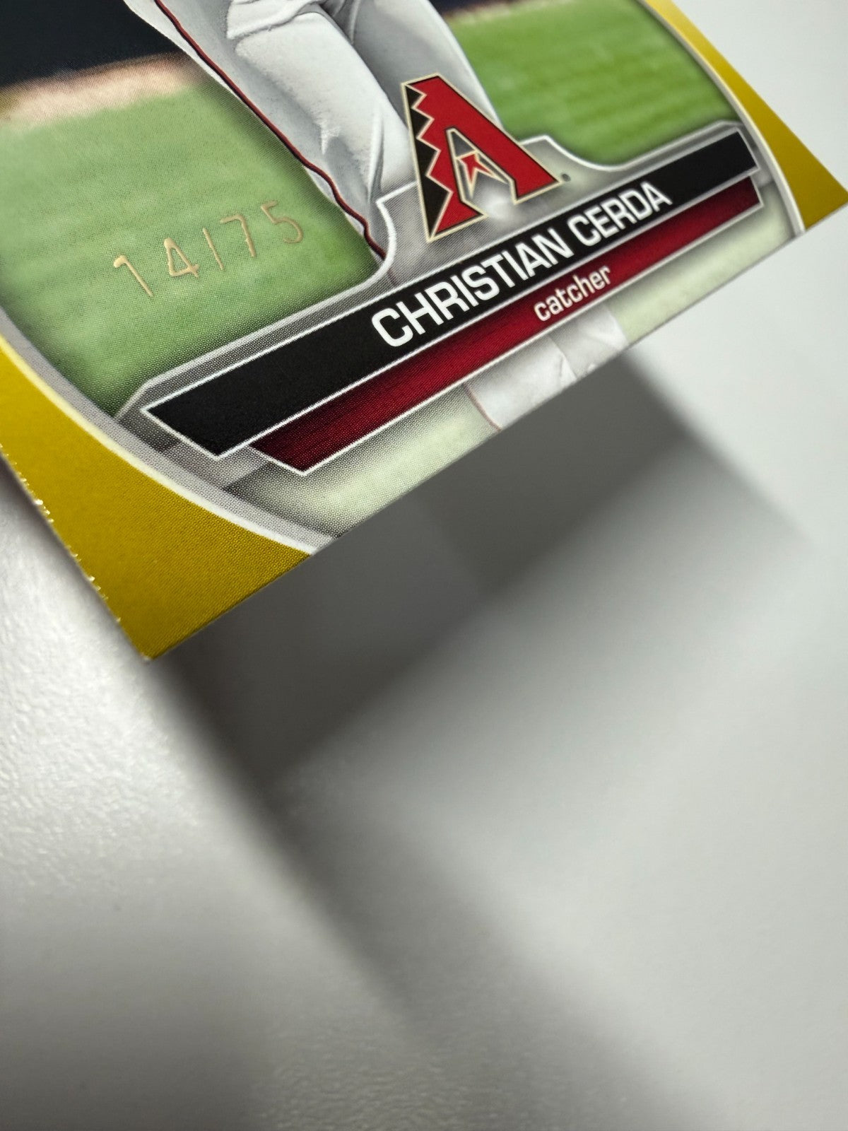 Christian Cerda 2023 Bowman 1st Paper Prospect Yellow /75 #BCP-56 Diamondbacks