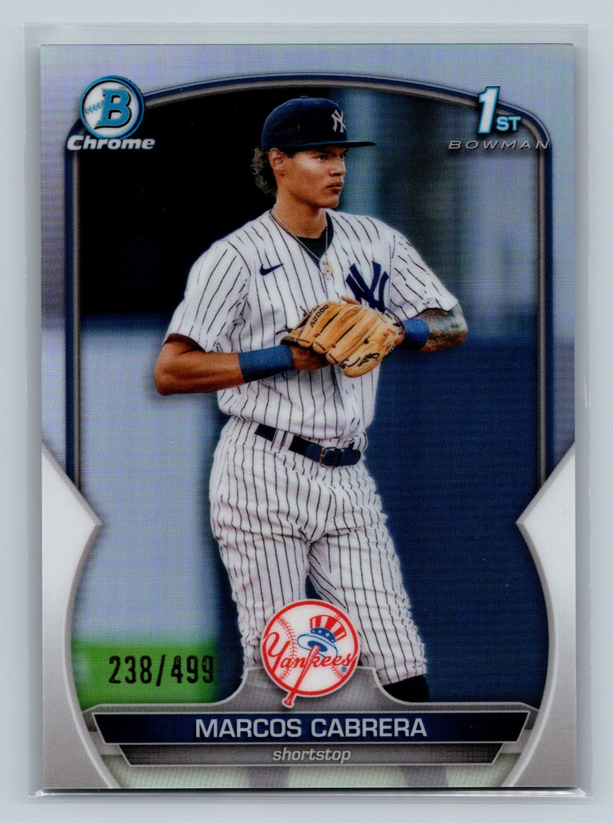 Marcos Cabrera 2023 Bowman Chrome 1st Refractor /499 #BCP-46 Yankees