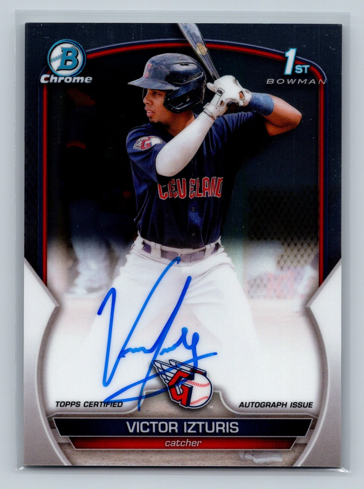 Victor Izturis 2023 Bowman Chrome 1st Auto #CPA-VI Guardians