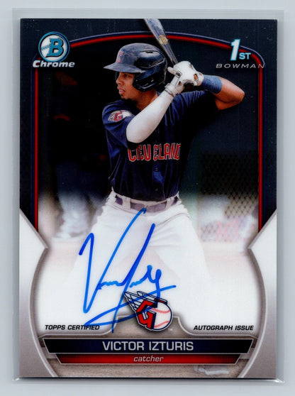 Victor Izturis 2023 Bowman Chrome 1st Auto #CPA-VI Guardians