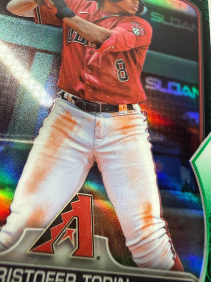 Cristofer Torin 2023 Bowman Draft Chrome Green Grass Refractor /99 #BDC-148