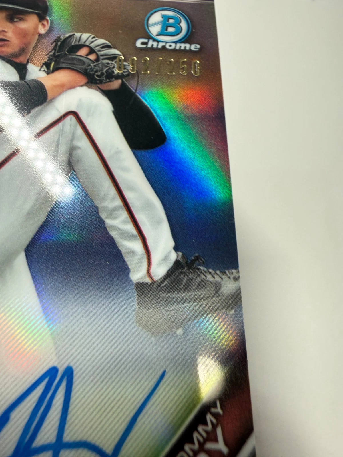 Tommy Henry 2019 Bowman Chrome 1st Purple Refractor Auto /250 #CDA-TH