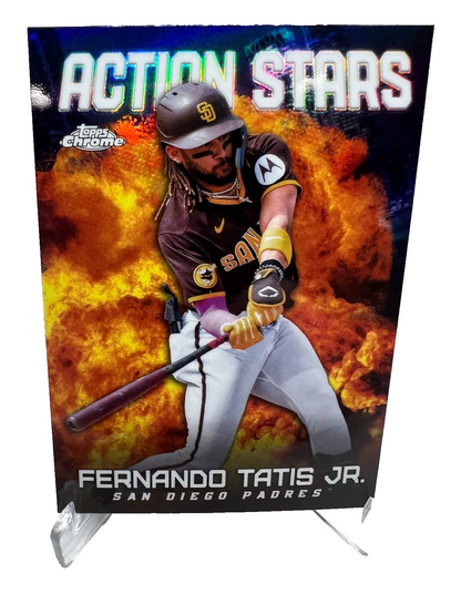 Fernando Tatis Jr 2023 Topps Chrome Update Action Stars Insert #18 Padres
