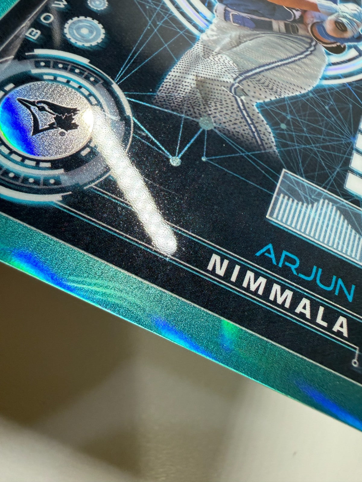 Arjun Nimmala 2024 Bowman Chrome AI Aqua Refractor /125 #BAI-18 Blue Jays