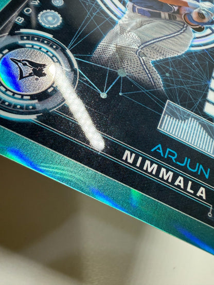 Arjun Nimmala 2024 Bowman Chrome AI Aqua Refractor /125 #BAI-18 Blue Jays