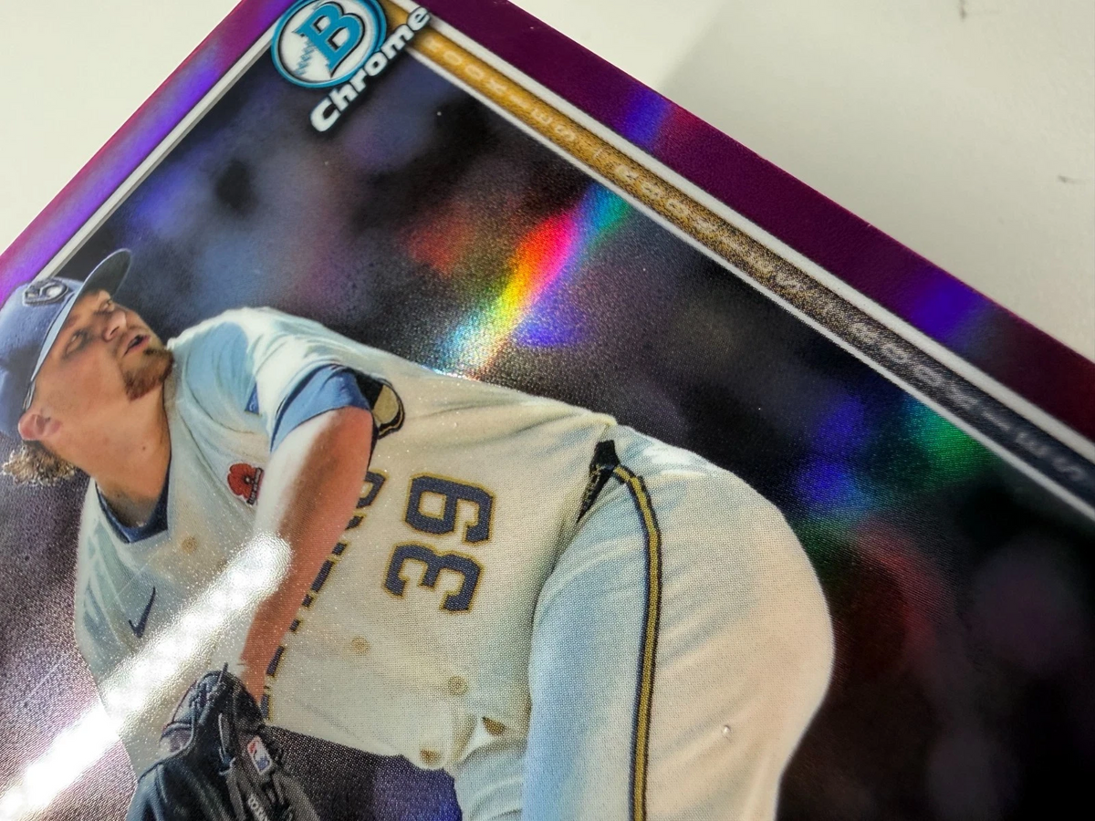 Chad Patrick 2025 Bowman Chrome Fuchsia Refractor RC /299 #28 Brewers