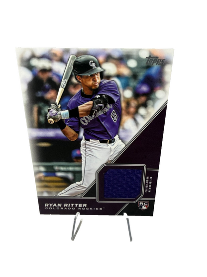 Ryan Ritter 2026 Topps Major League Material Relic RC #MLM-RR Rockies