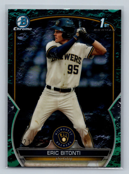 Eric Bitonti 2023 Bowman Draft Chrome 1st Aqua Lunar Refractor /125 #BDC-134