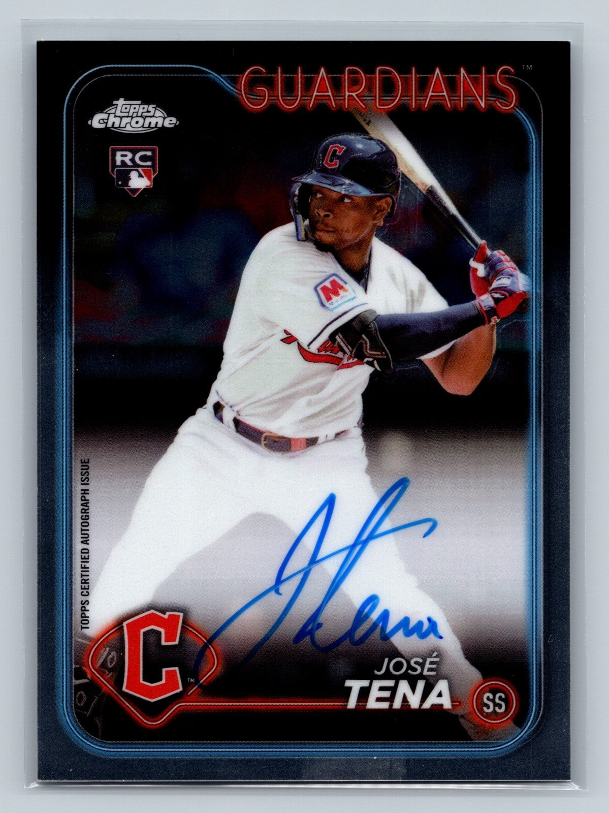 Jose Tena 2024 Topps Chrome Auto RC #RA-JT Guardians