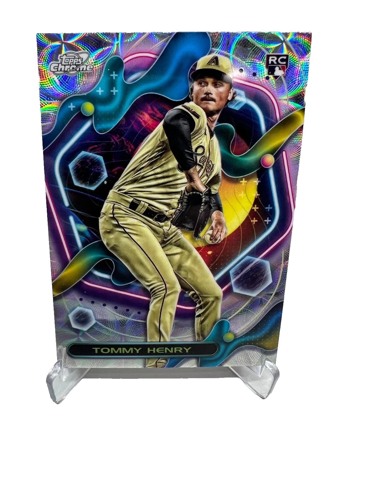 Tommy Henry 2023 Topps Chrome Cosmic Nucleus Refractor RC #86 Diamondbacks