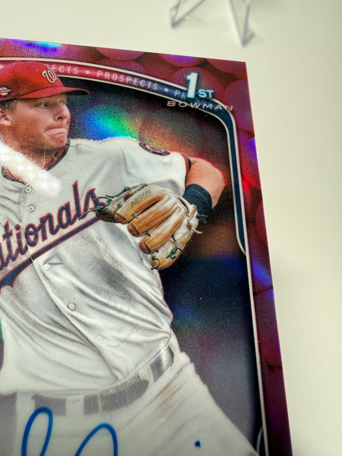Luke Dickerson 2025 Bowman Chrome 1st Snack Pack Bubble Gum Refractor Auto /5