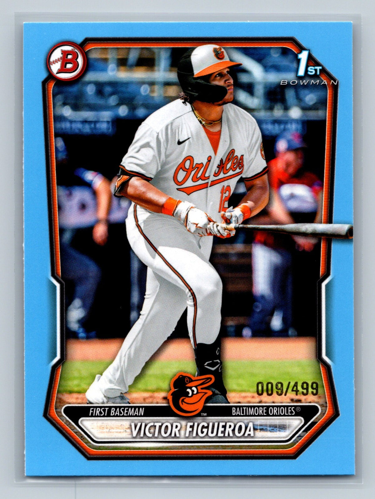 Victor Figueroa 2026 Bowman 1st Paper Sky Blue /499 #BP-117 Orioles