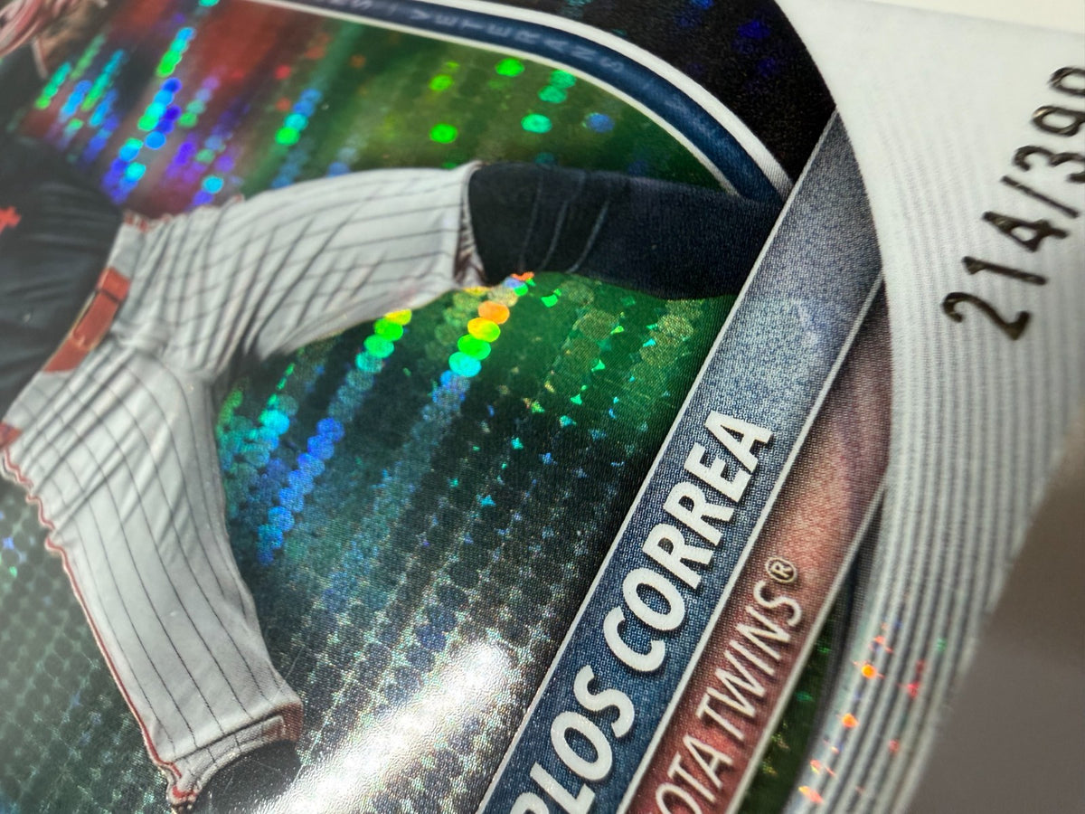 Carlos Correa 2025 Bowman Chrome Pulsar Refractor /399 #54 Twins