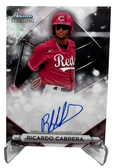 Ricardo Cabrera 2023 Bowman Sterling Prospect Auto #PA-RC Reds