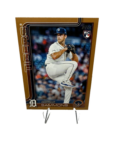 Bryan Sammons 2025 Topps Update Series Gold RC /2025 #US198 Tigers