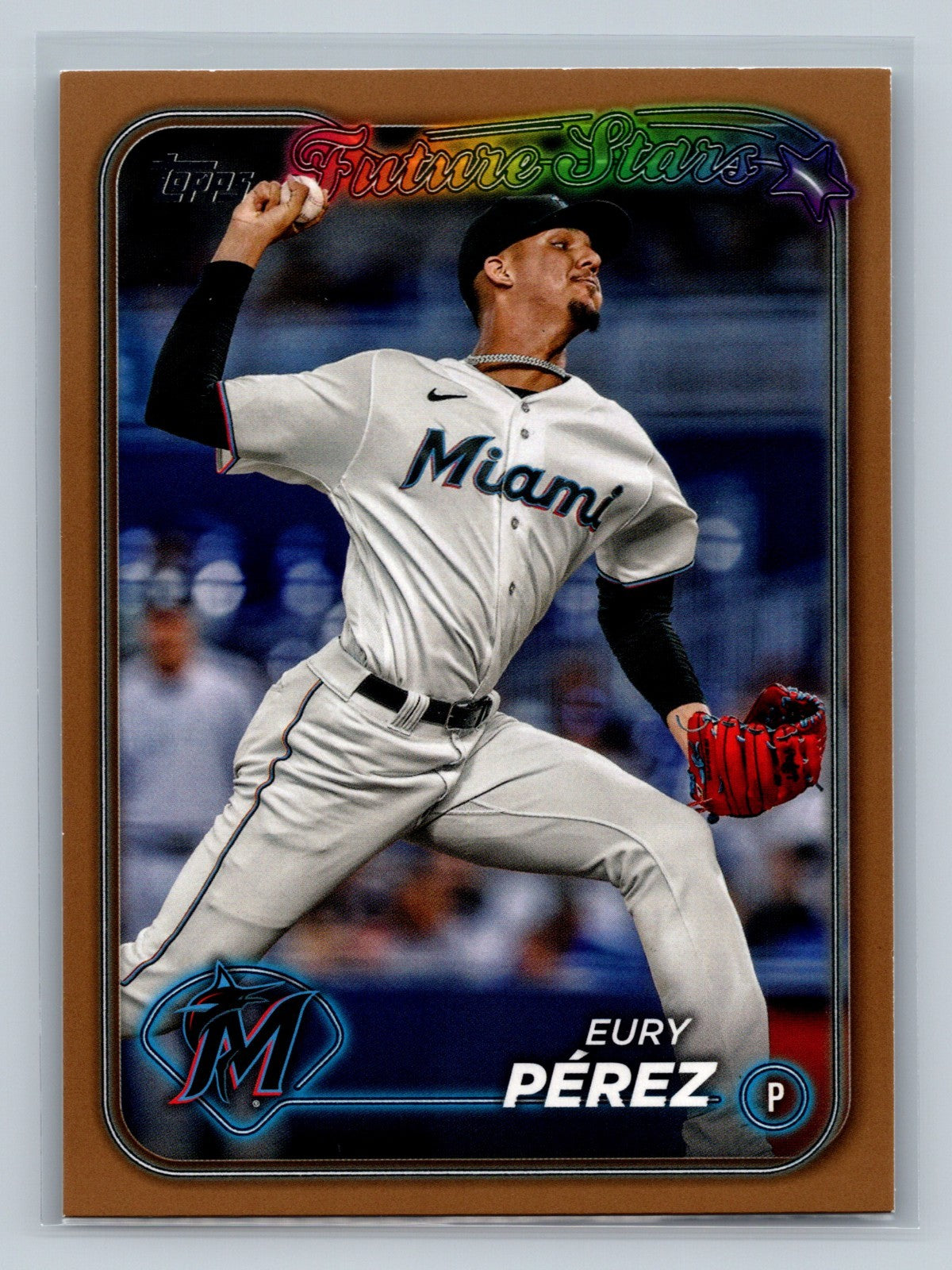 Eury Perez 2024 Topps Series 1 Future Stars Gold /2024 #197 Marlins
