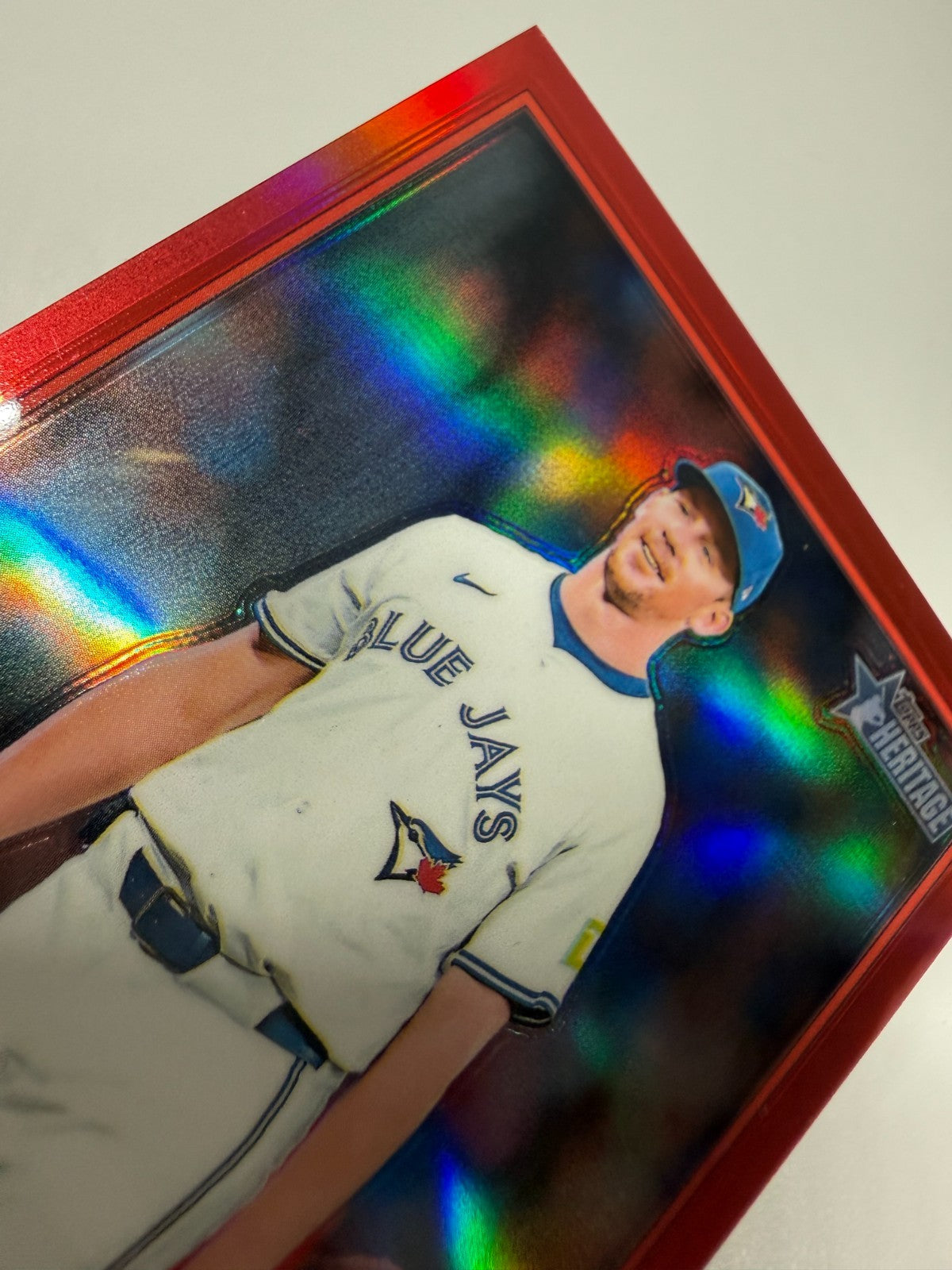 Chris Bassitt 2025 Topps Heritage High Number Chrome Red  Refractor /5 #476