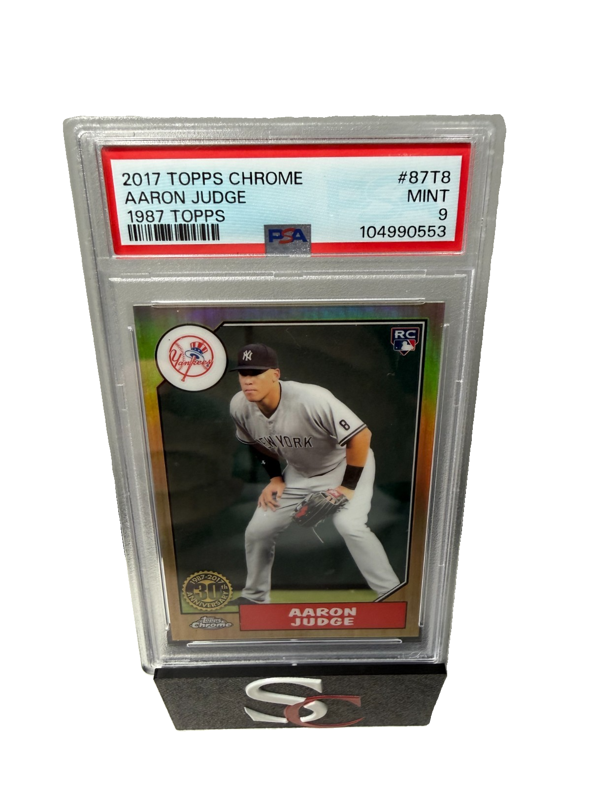 Aaron Judge 2017 Topps Chrome 1987 Design RC #87T-8 Yankees PSA 9 Mint