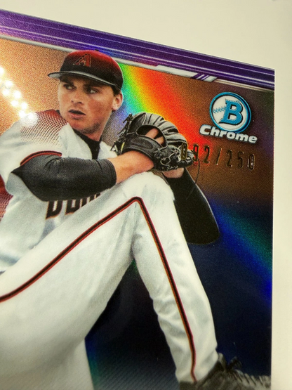 Tommy Henry 2019 Bowman Chrome 1st Purple Refractor Auto /250 #CDA-TH