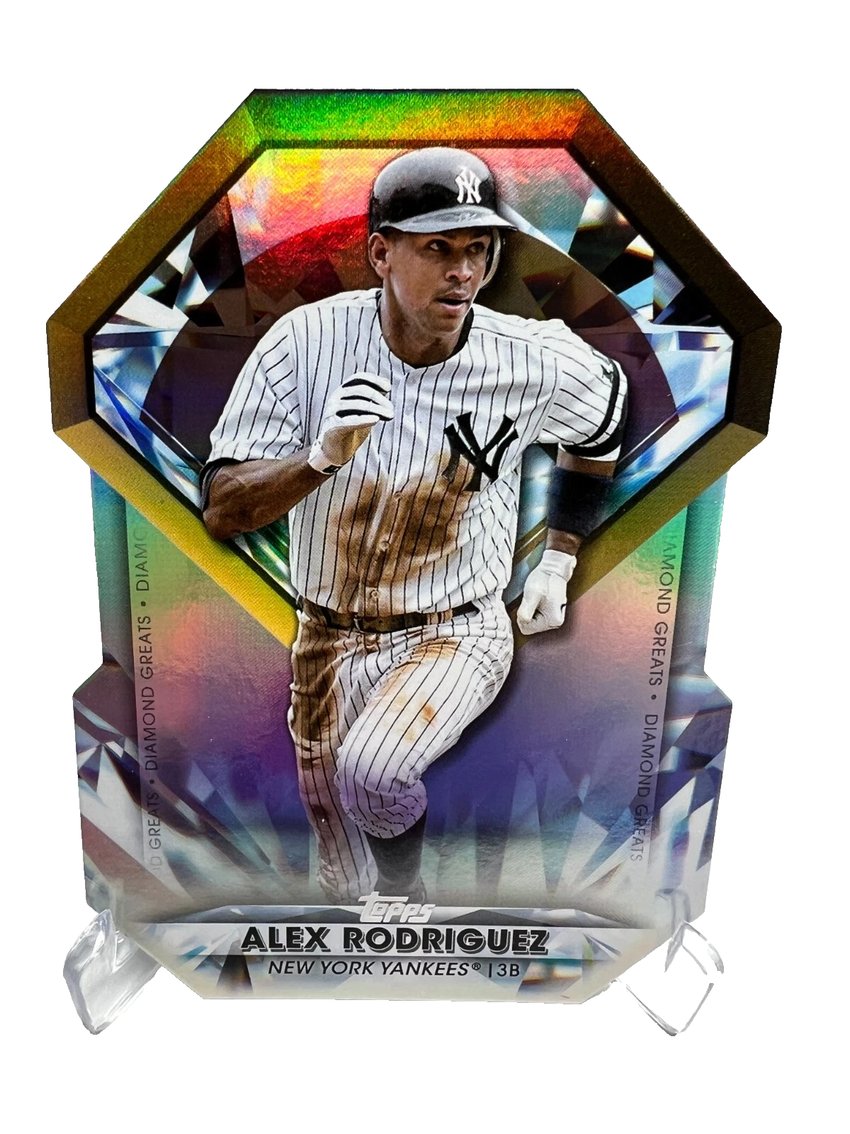 Alex Rodriguez 2022 Topps Update Diamond Greats Die Cuts Card #DGDC-67 Yankees