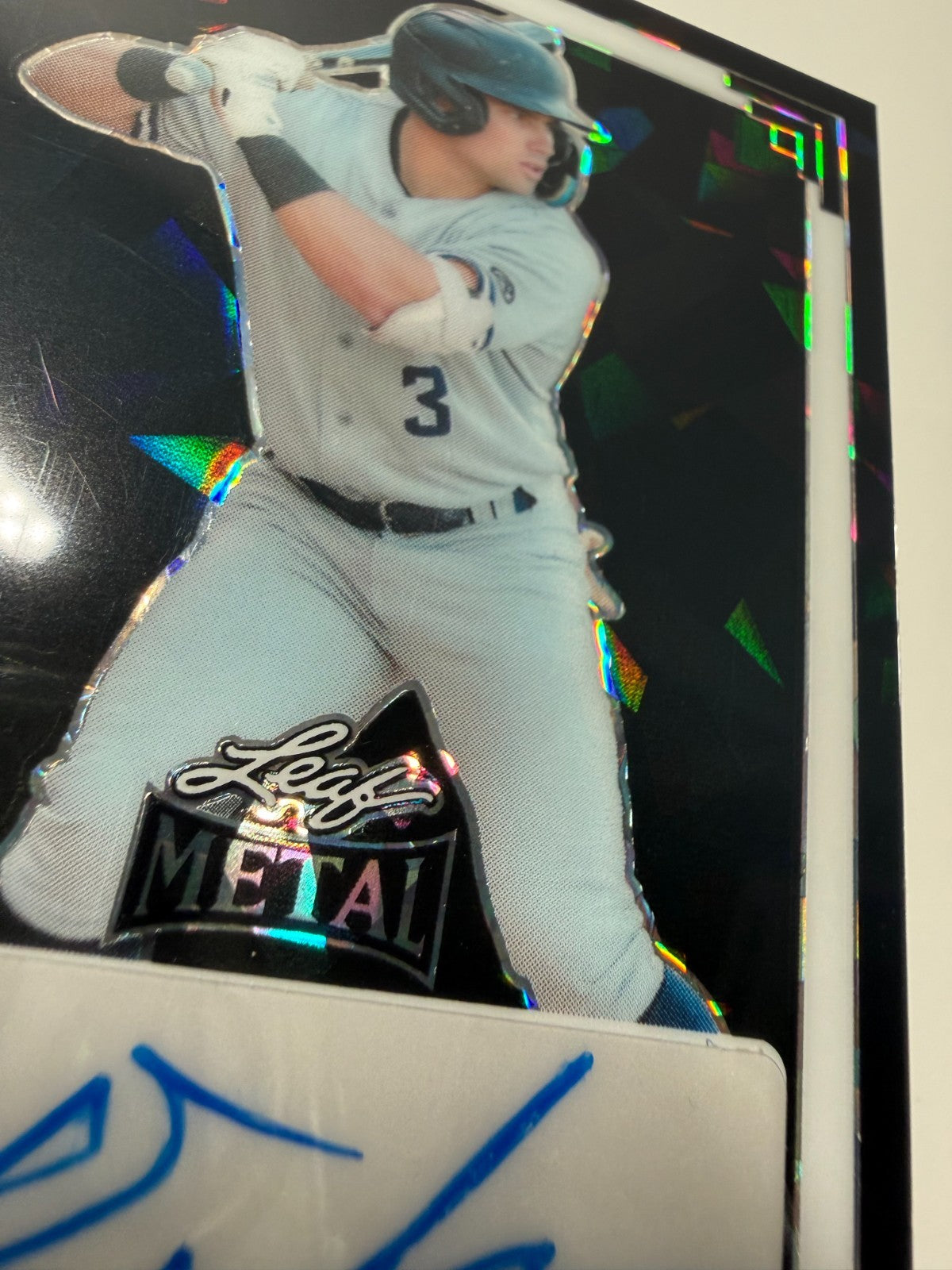 Caleb Durbin 2024 Leaf Metal Black Crystal Auto /2 #91A-CD2 Yankees