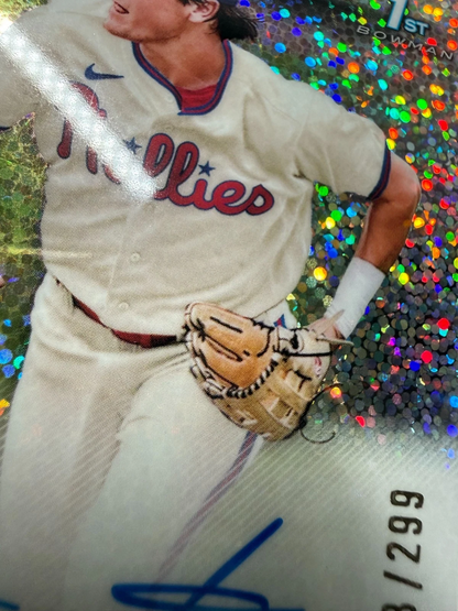 Gavin Tonkel 2022 Bowman Chrome 1st Speckle Refractor Auto /299 #CPA-GTL