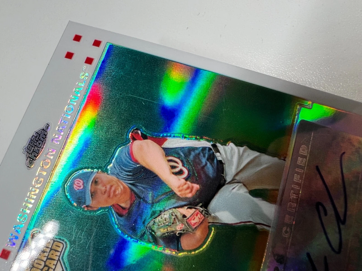 Matt Chico 2007 Topps Chrome White Refractor Auto /200 #338 Nationals