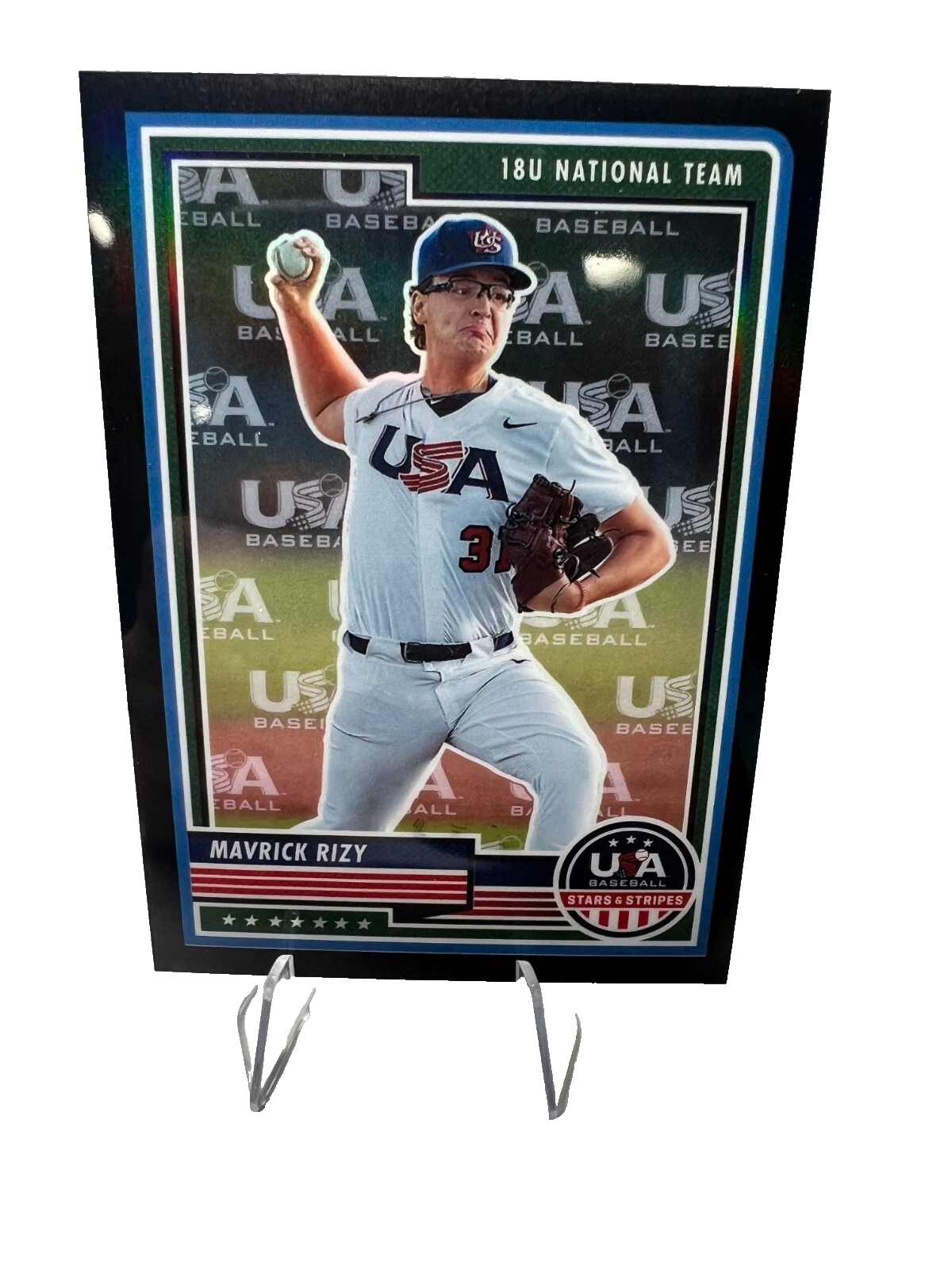Mavrick Rizy 2023 Panini Stars & Stripes Black /50 #14