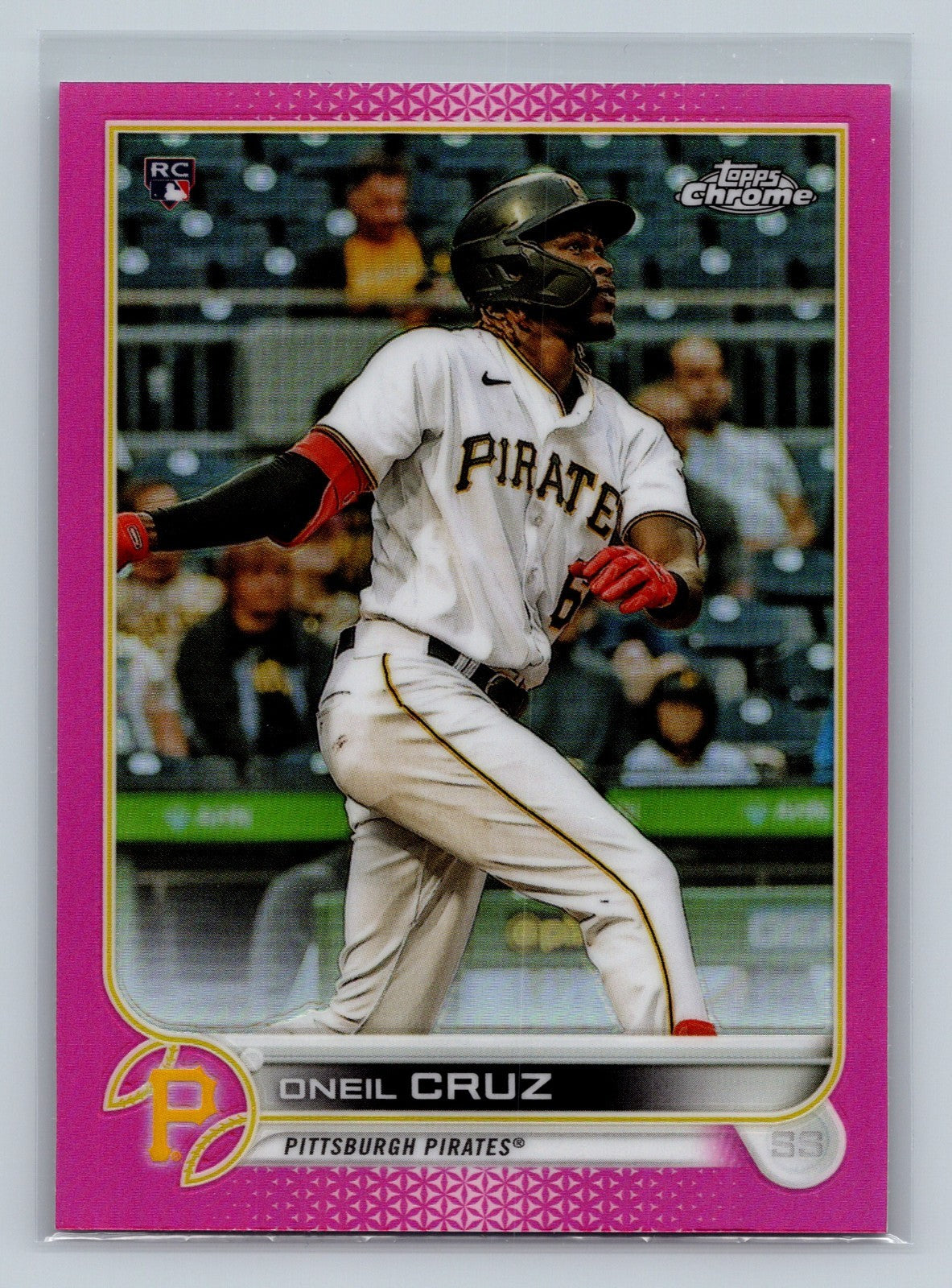 Oneil Cruz 2022 Topps Chrome Pink Refractor RC #128 Pirates